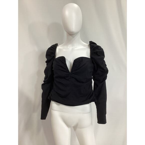 Reformation 'Ivy' Black Top Size 10 - Picture 2 of 5